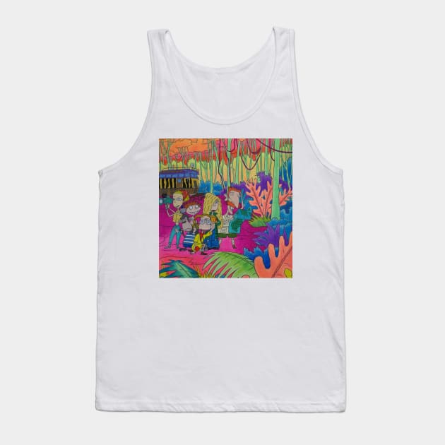 Wild Thornberrys Trippy Forest Tank Top by AbbysRadArt